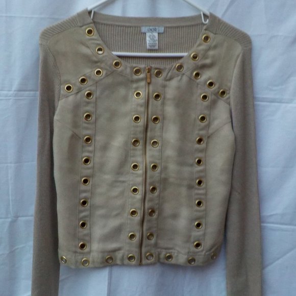 EUC Cach'e Sweater Jacket  SZ M - Picture 2 of 16